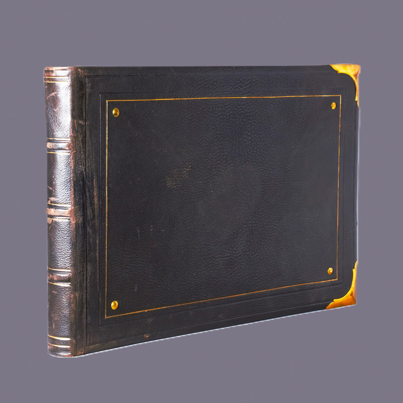 Lot 510, Auction 126, Fotoalbum, Fotoalbum - Ledereinband mit Messingbeschlägen (blanko)