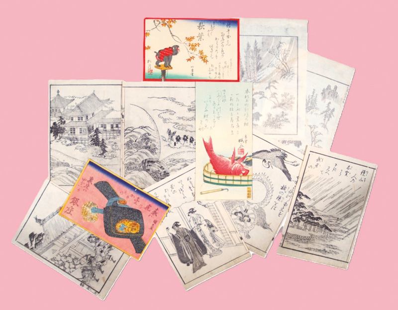 Lot 611, Auction 126, Ehon-Einzelblätter, Umfangreiche Sammlung von über 300 Holzschnitten aus japanischen illustrierten Bilderbüchern, vereinzelt chinesische