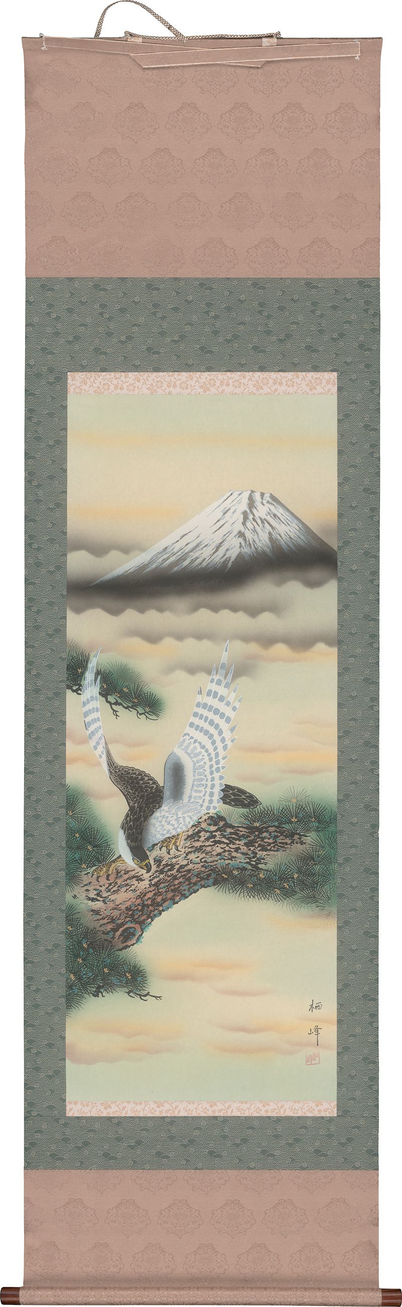 Lot 613, Auction 126, Fisch- und Vogelmotive, 6 Kakemono-Rollbilder