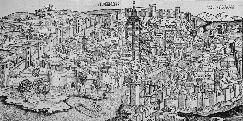 Lot 1018, Auction  126, Schedel, Hartmann, Vedute der Stadt Florenze  aus dem "Liber chronicarum"