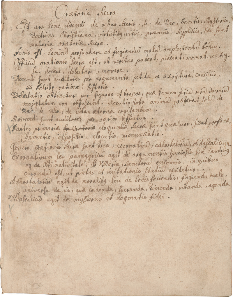 Lot 1043, Auction 126, Oratoria Sacra, Lateinische und deutsche Predigthandschrift auf Papier