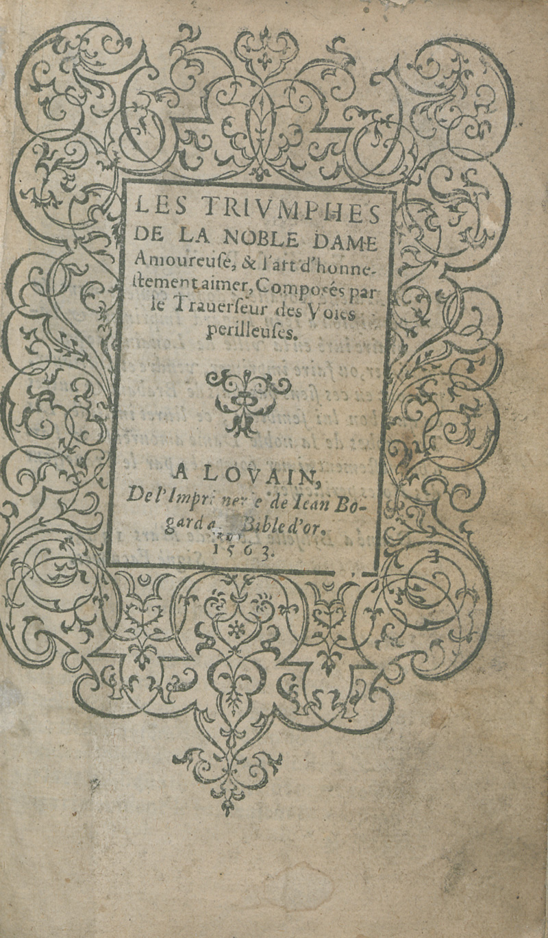 Lot 1112, Auction 126, Bouchet, Jean, Les triomphes de la noble dame amoureuse