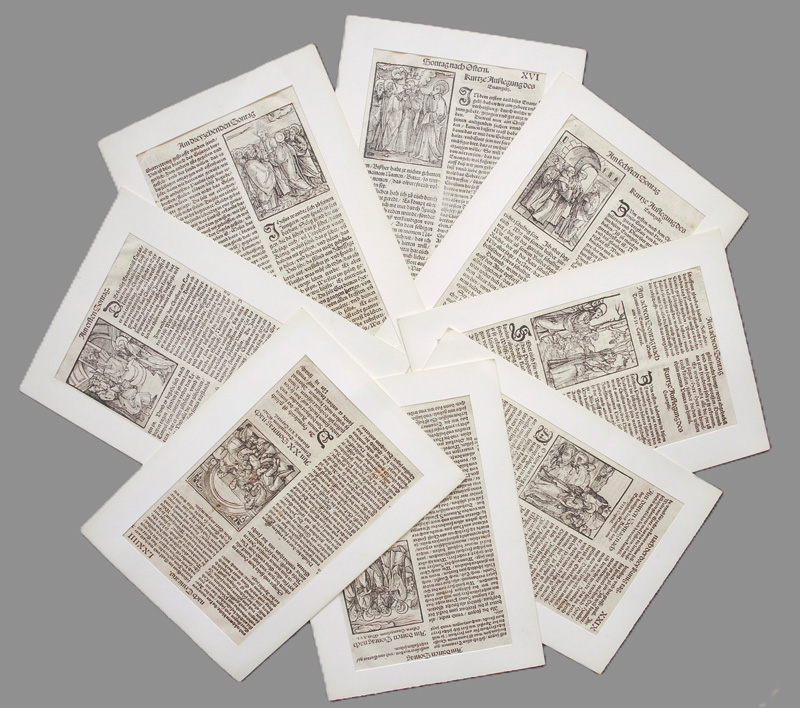Lot 1115, Auction 126, Buchholzschnitte der Frühdruckzeit, 10 Einzelblätter aus verschiedenen Frühdrucken des 16. Jahrhunderts