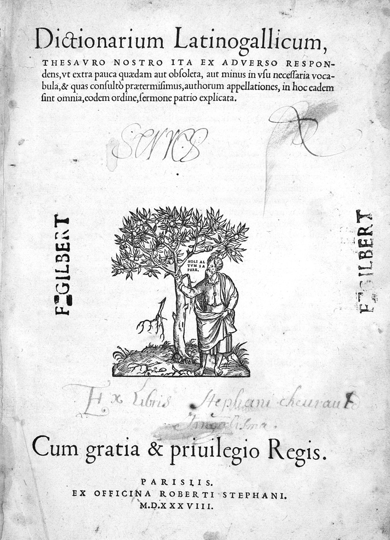 Lot 1128, Auction 126, Estienne, Robert, Dictionarium Latinogallicum