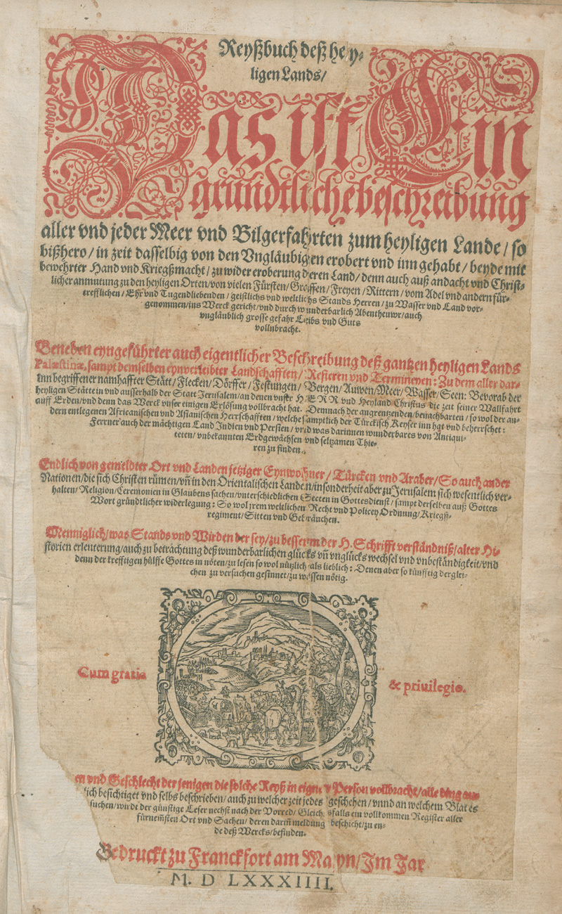 Lot 1133, Auction 126, Feyerabend, Sigmund, Reyßbuch dess heyligen Lands