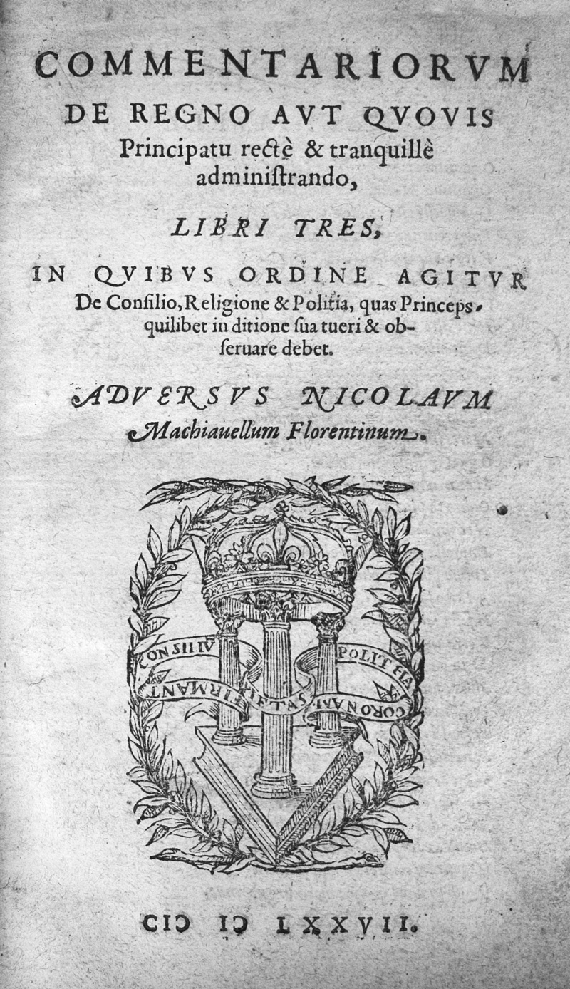 Lot 1137, Auction 126, Gentillet, Innocent, Commentariorum de regno libri tres
