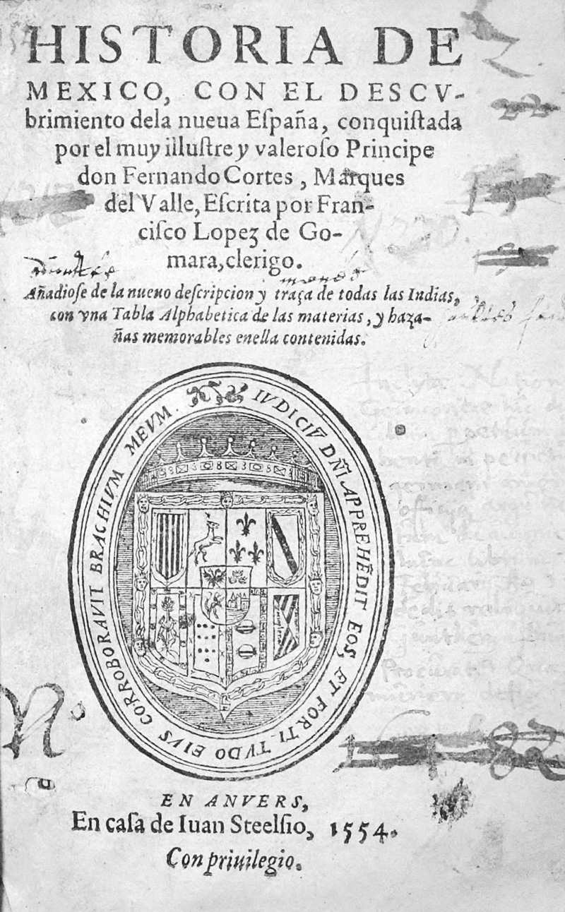 Lot 1138, Auction 126, Gomara, Francisco Lopez de, Historia de Mexico, con el descubrimiento dela nueua Espana