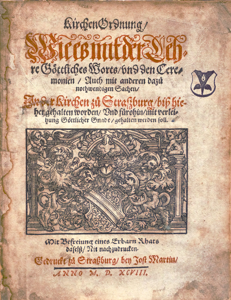 Lot 1161, Auction 126, Marbach, Johann und Pappus, Johannes, Kirchen Ordnung