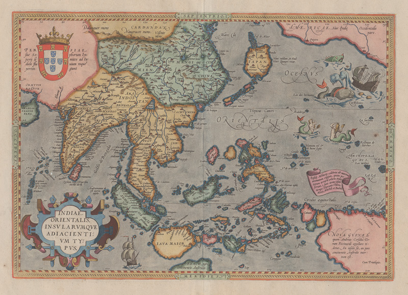 Lot 1169, Auction  126, Ortelius, Abraham, Indiae Orientalis insularumque adiacientium Typus
