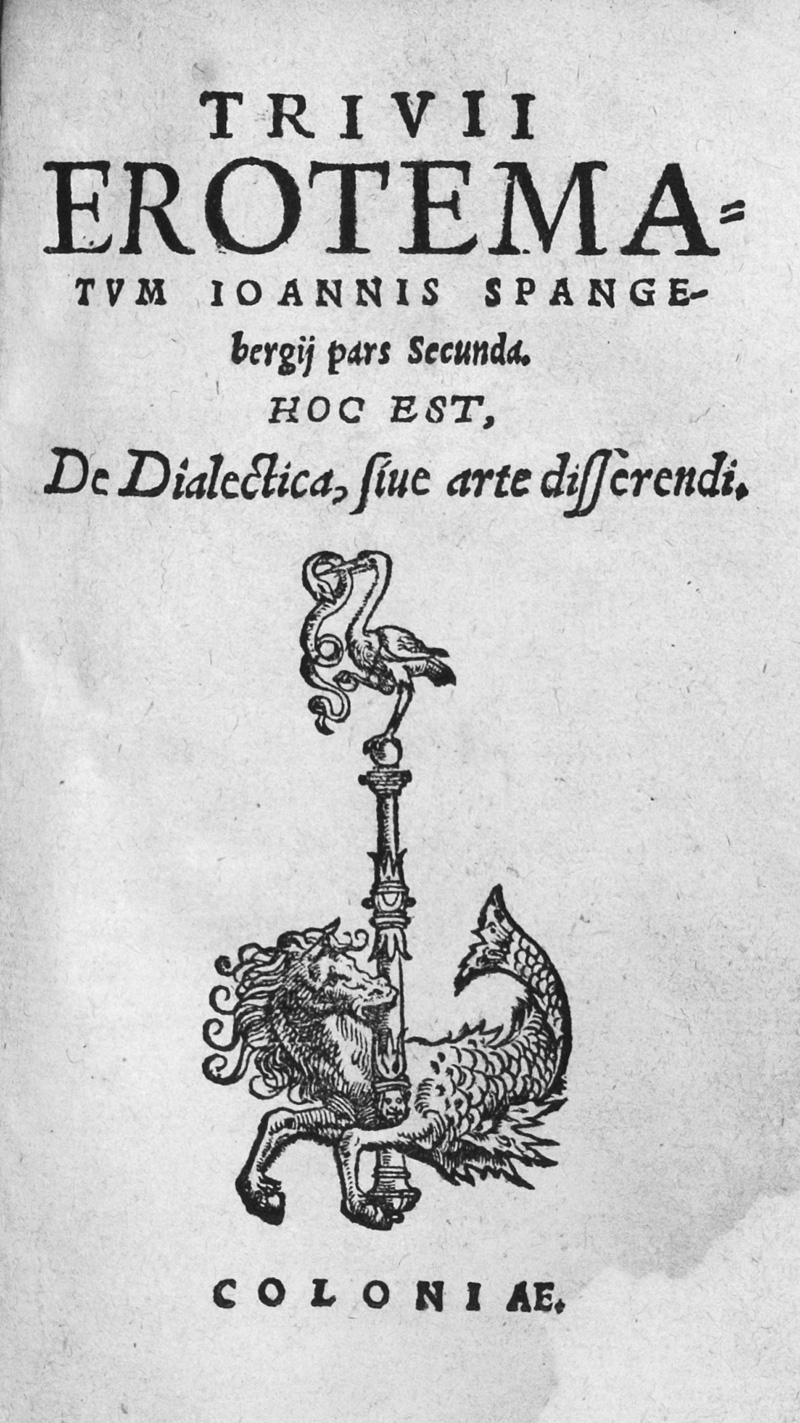 Lot 1193, Auction 126, Spangenberg, Johannes, Trivii erotematum