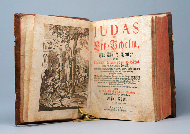 Lot 1206, Auction 126, Abraham à Sancta Clara, Judas der Ertz-Schelm, für ehrliche Leuth, Oder: Eigentlicher Entwurff und Lebens-Beschreibung des Iscariotischen Boeßwicht
