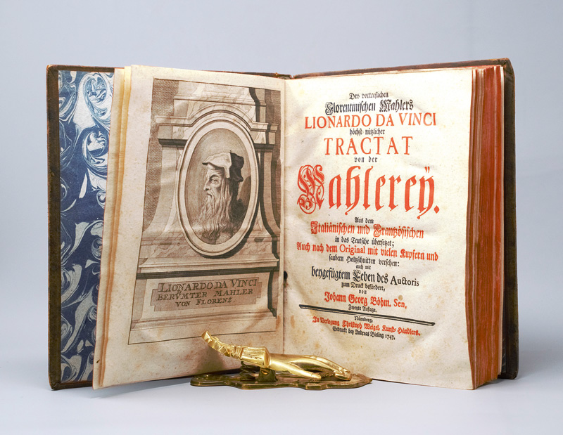 Lot 1250, Auction 126, Leonardo da Vinci, Tractat von der Mahlerey. Nürnberg, Weigel, 1747. - Zweite deutsche Ausgabe