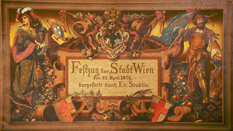 Lot 1252, Auction 126, Makart, Hans, Festzug der Stadt Wien den 27. April 1879 dargestellt durch Ed. Stadlin