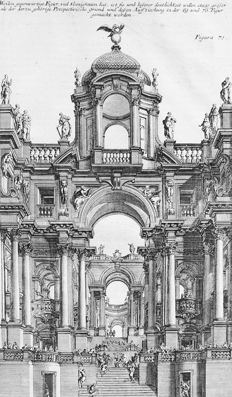 Lot 1261, Auction 126, Pozzo, Andrea, Perspectivae pictorum atque architectorum. Augsburg, Peter Detleffsen für Jeremias Wolf, 1719. - Zweite Ausgabe mit deutsch-italienischem Paralleltext