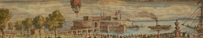 Lot 2021, Auction  126, Fore-edge Painting, Hafenszene