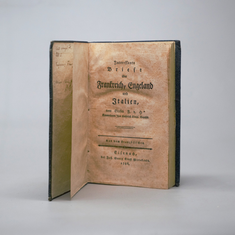 Lot 2046, Auction 126, Hartig, Franz Anton von, Interessante Briefe über Frankreich, England und Italien