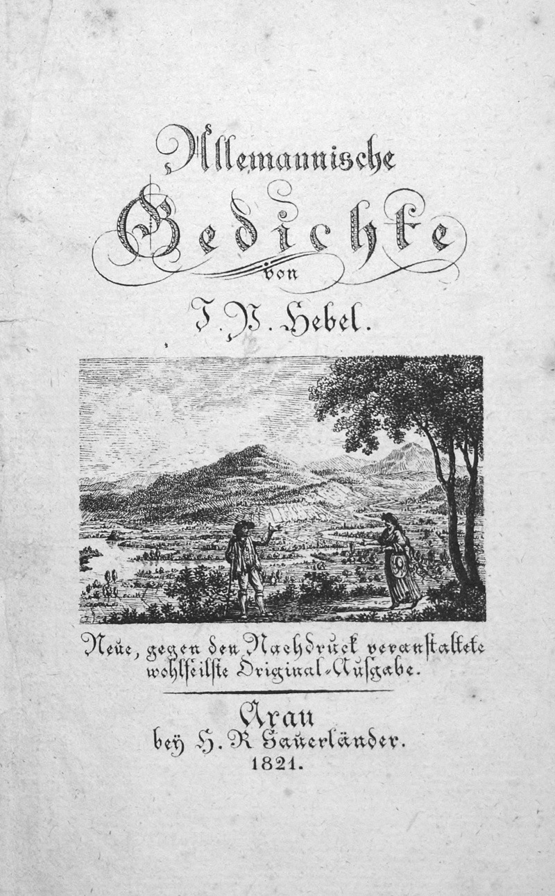 Lot 2047, Auction 126, Hebel, Johann Peter, Gedichte für Freunde ländlicher Natur und Sitten