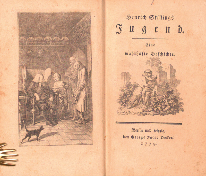 Lot 2058, Auction 126, Jung-Stilling, Heinrich, Jugend. Jünglingsjahre. Wanderschaft