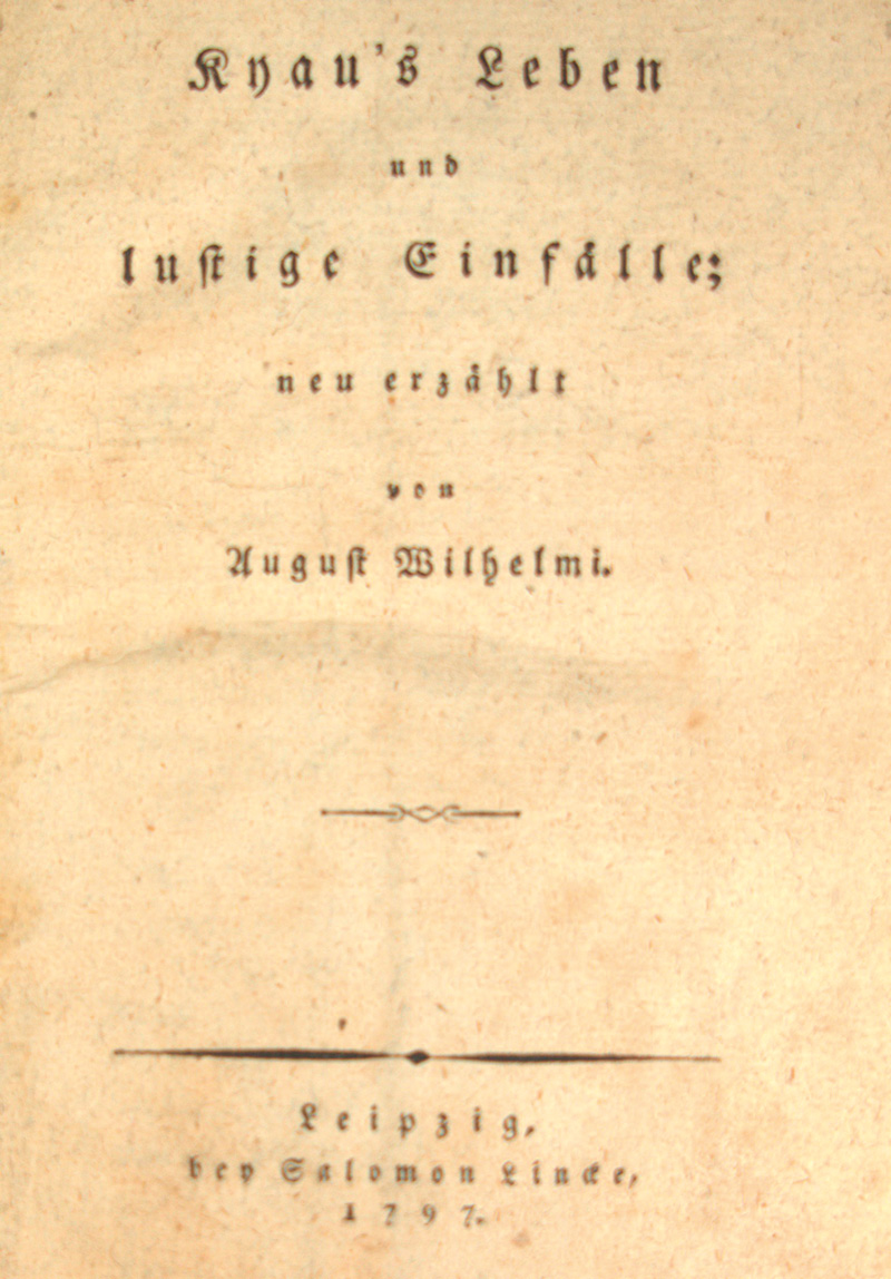 Lot 2074, Auction 126, Meyer, August Wilhelm, Kyau's Leben und lustige Einfälle