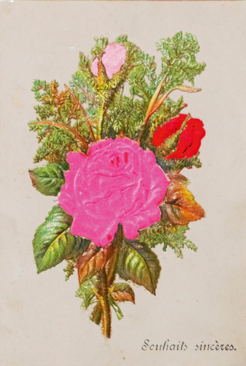 Lot 2142, Auction 126, Glückwunsch- und Erinnerungskarten, Souhaits sincères" und "Ne m'oubliez pas"