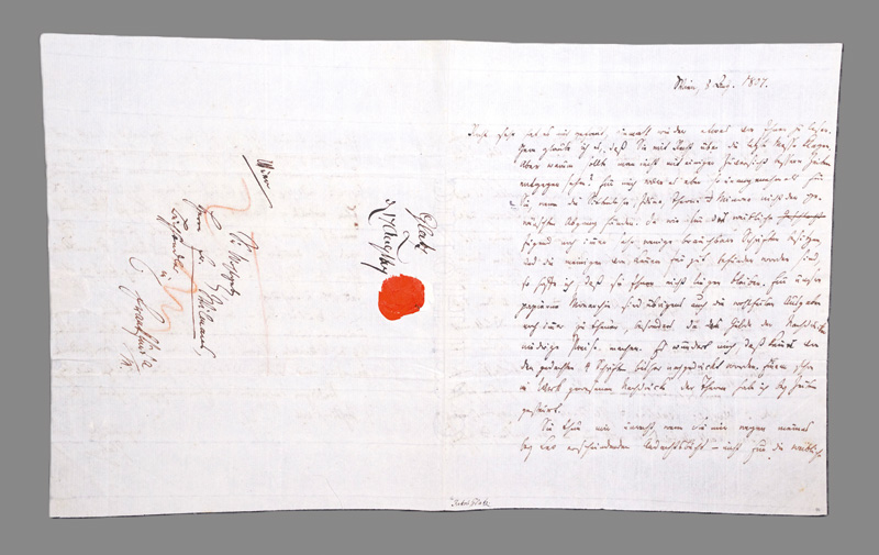 Lot 2522, Auction 126, Glatz, Jakob, Brief an den Verleger Wilmans. 1807