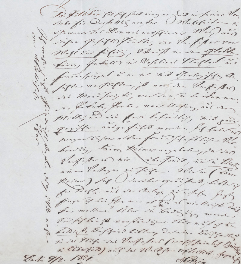 Lot 2531, Auction  126, Hitzig, Julius Eduard, Brief mit 3 Beigaben an A. M. Schlesinger. 1821