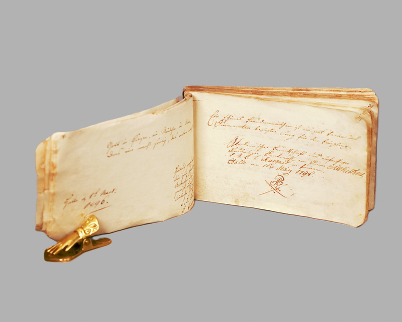 Lot 2543, Auction 126, Stammbuch, des Studenten Wever in Halle (Saale). 1795-1837