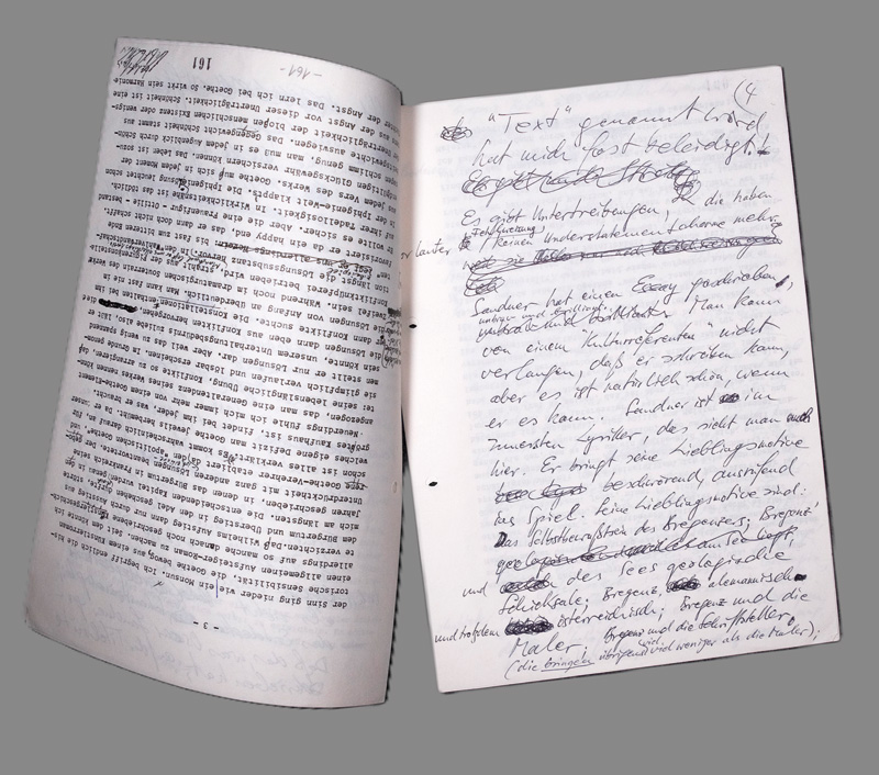 Lot 2547, Auction  126, Walser, Martin, Signiertes Manuskript "Bregenz, beneidenswert". 1984