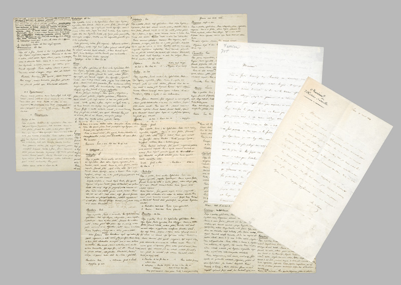 Lot 2560, Auction  126, Jussieu, Adrien de, 3 Briefe an Botaniker in Dresden und Wien. 1839-1844