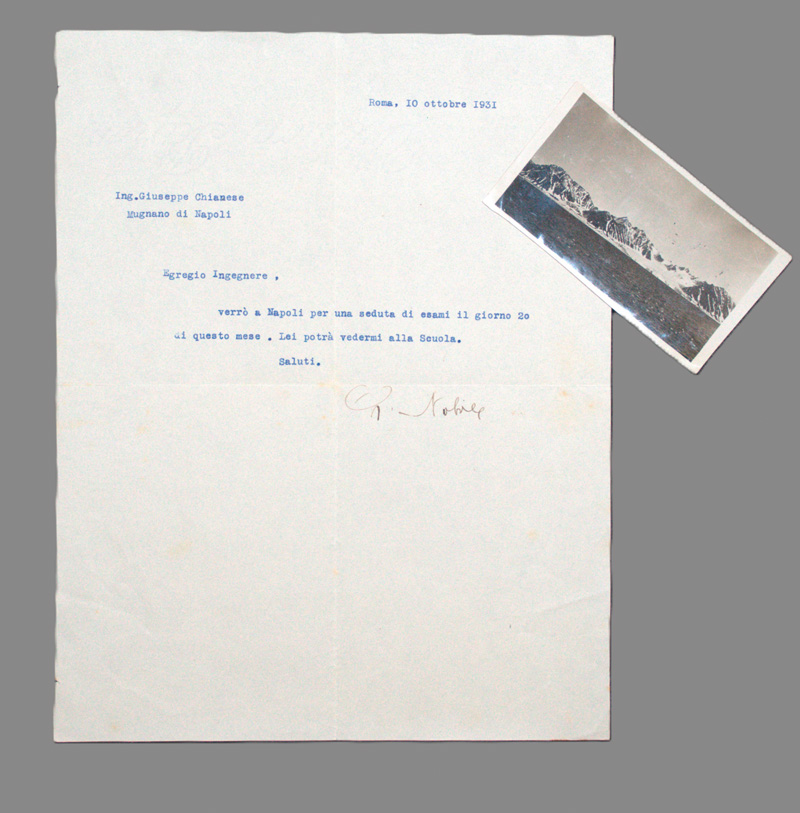 Lot 2564, Auction  126, Nobile, Umberto, Brief und Arktis-Foto. 1931