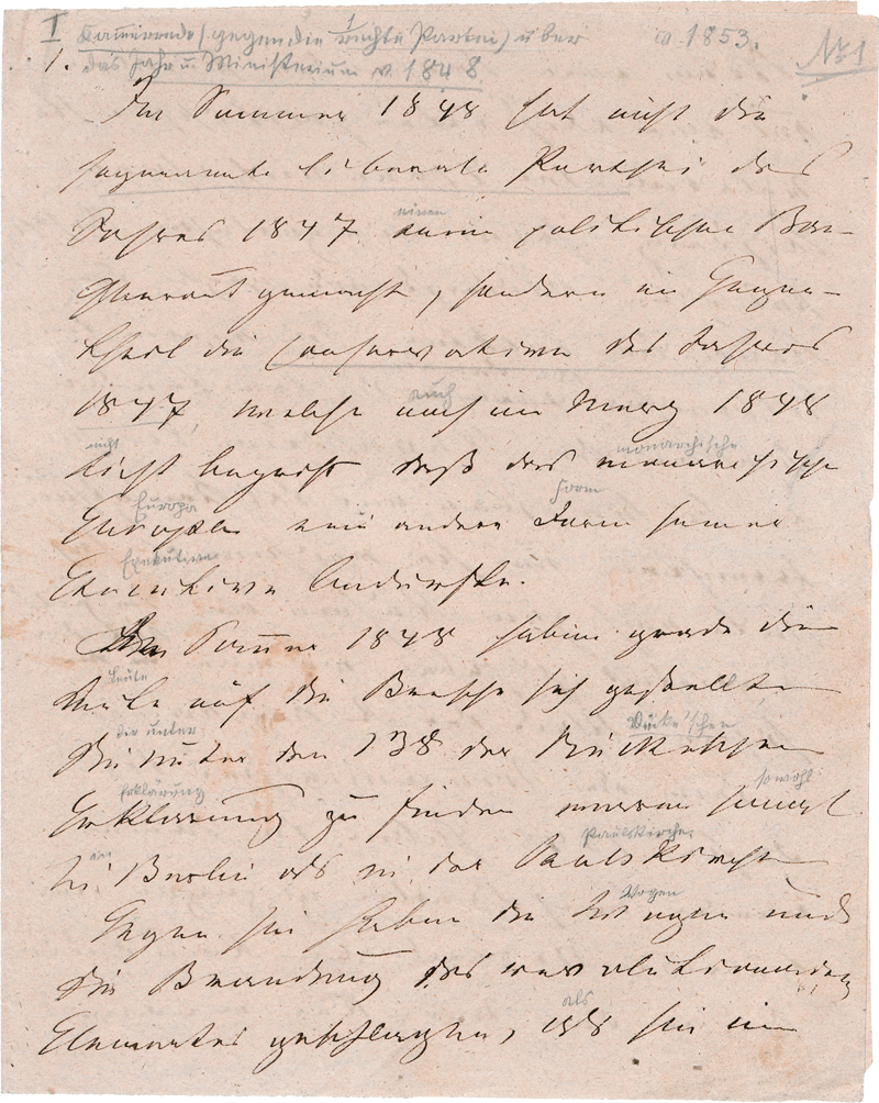 Lot 2595, Auction  126, Milde, Carl August, Große Sammlung von Lebensdokumenten. 1840-1861