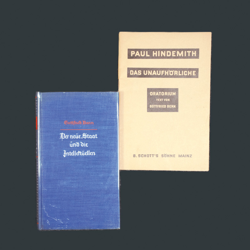 Lot 3019, Auction 126, Benn, Gottfried, Der neue Staat und die Intellektuellen. Stuttgart 1933. - Mit Beigabe