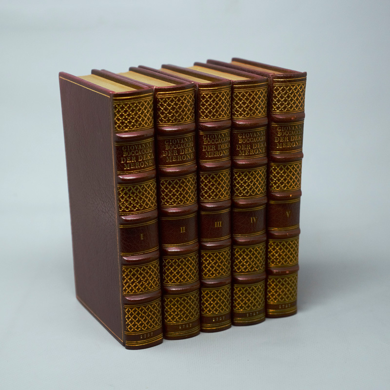 Lot 3033, Auction 126, Boccaccio, Giovanni, Der Decamerone. 5 Bände. München 1913