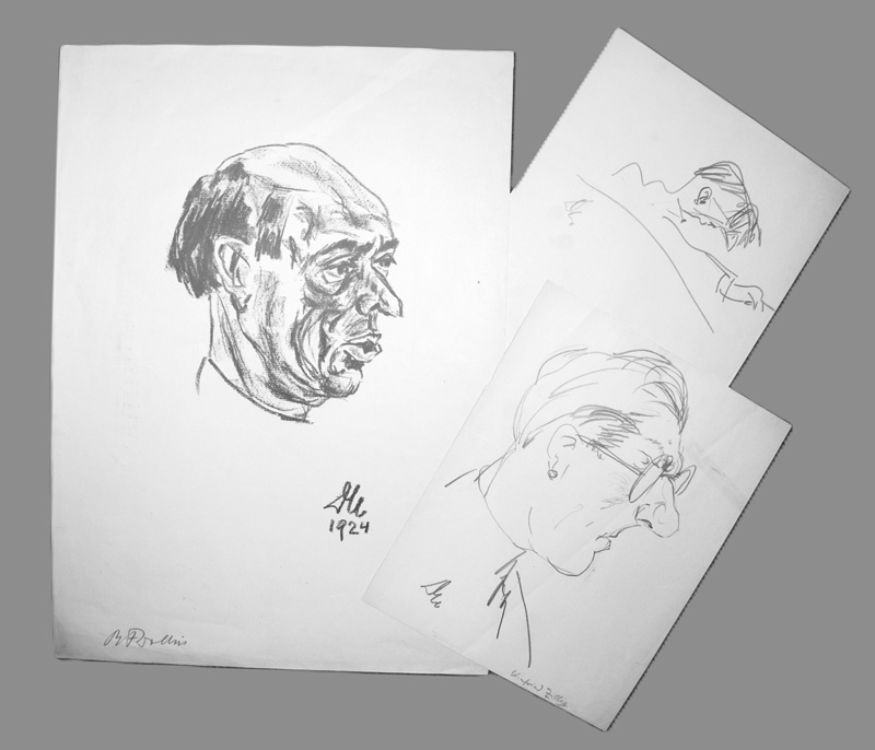 Lot 3065, Auction 126, Dolbin, Benedikt Fred, Portrait von Arnold Schönberg