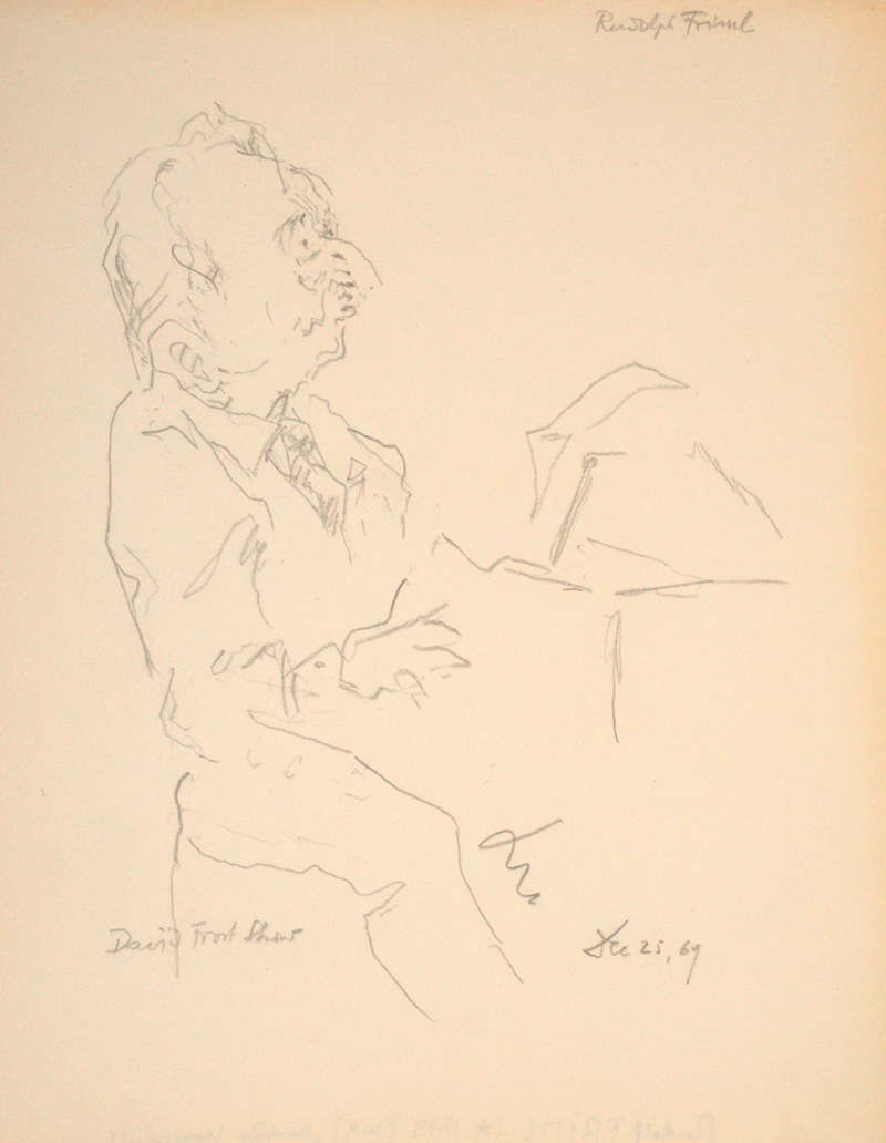 Lot 3073, Auction 126, Dolbin, Benedikt Fred, Portrait von Rudolf Friml