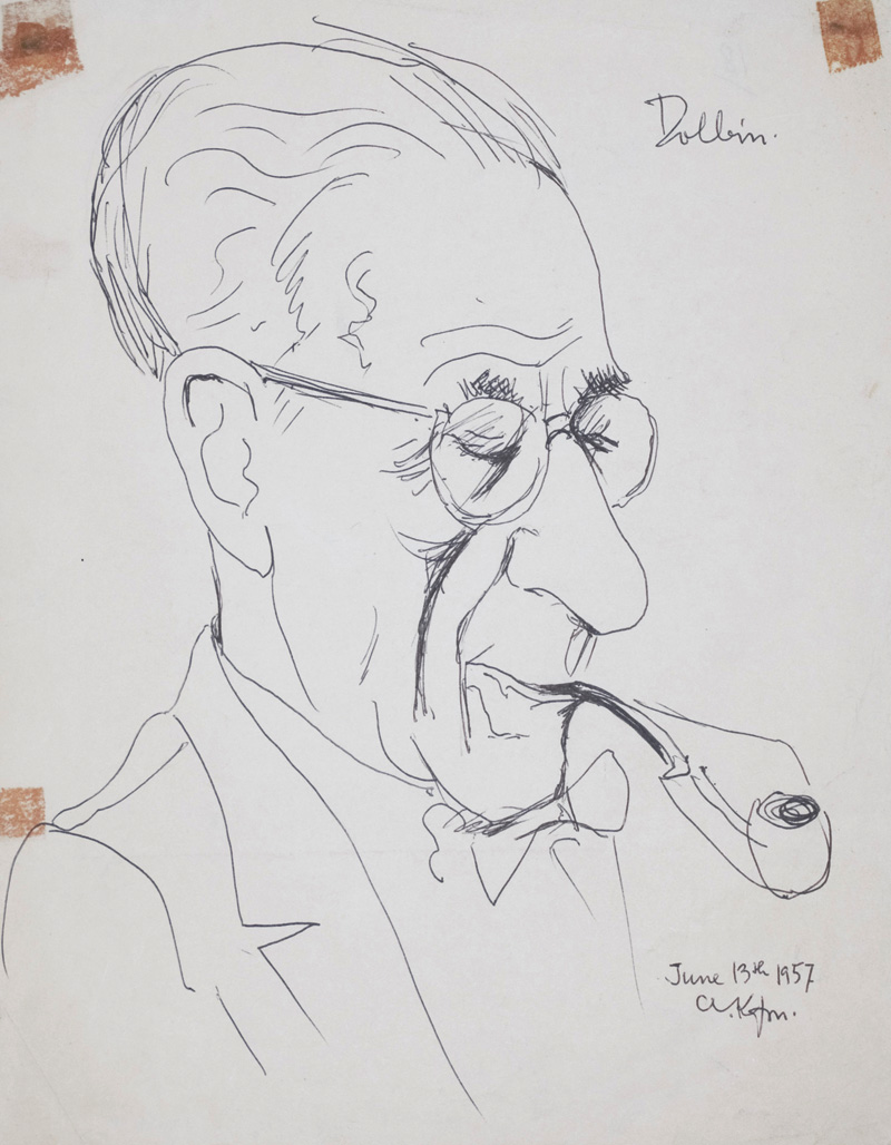 Lot 3087, Auction 126, Dolbin, Benedikt Fred, Portrait von George Simon Kaufman