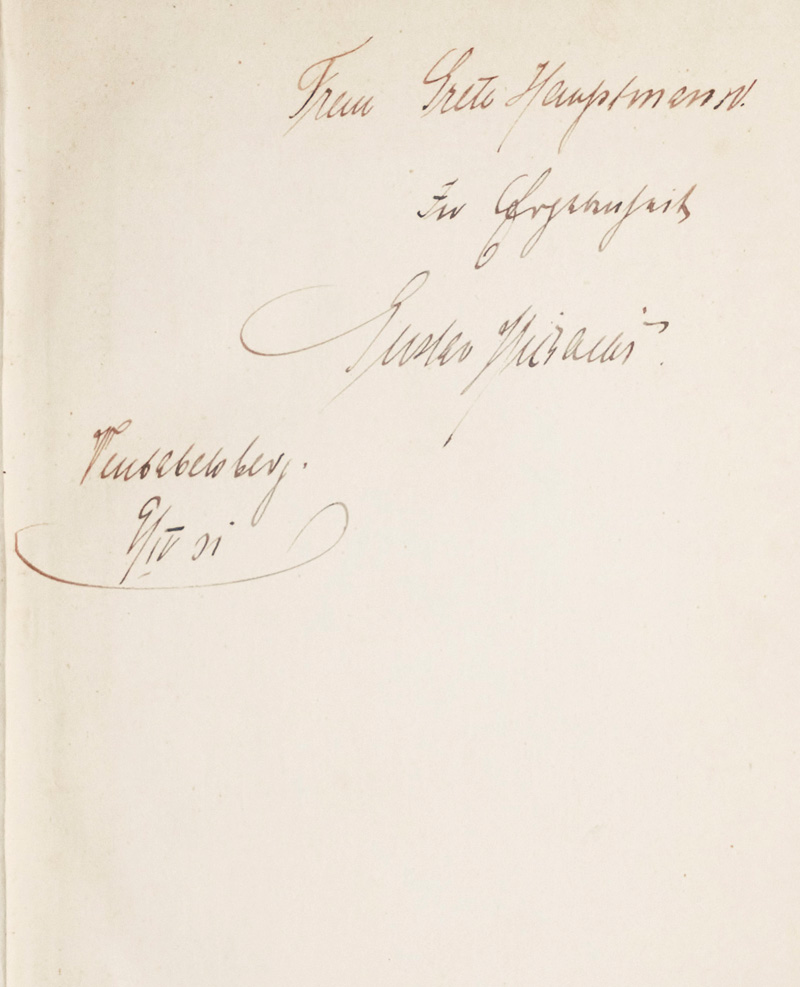 Lot 3097, Auction  126, Eloesser, Arthur, Der junge Kainz. (Widmungsexemplar)