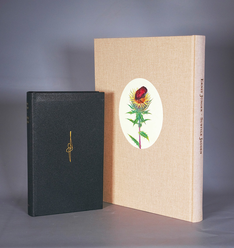 Lot 3229, Auction 126, Jünger, Ernst, Subtile Jagden. OLeder. Stuttgart 1967. - Erste Ausgabe. - 200 sign. Exemplare