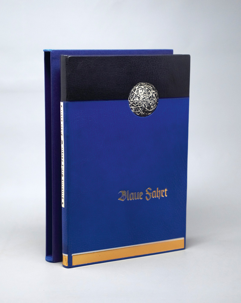 Lot 3258, Auction 126, Jünger, Friedrich Georg und Sommerauer, Hubert, Blaue Fahrt. OZiegenleder. Mit 20 Orig.-Radierungen von H. Sommerauer. Bayreuth, The Bear Press, 2012. - 25 Exemplare