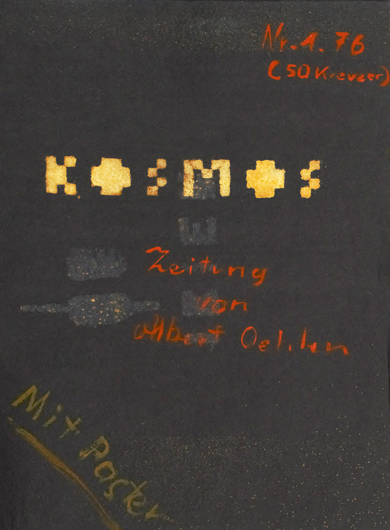 Lot 3325, Auction 126, Oehlen, Albert, Kosmos - Zeitung. 1976
