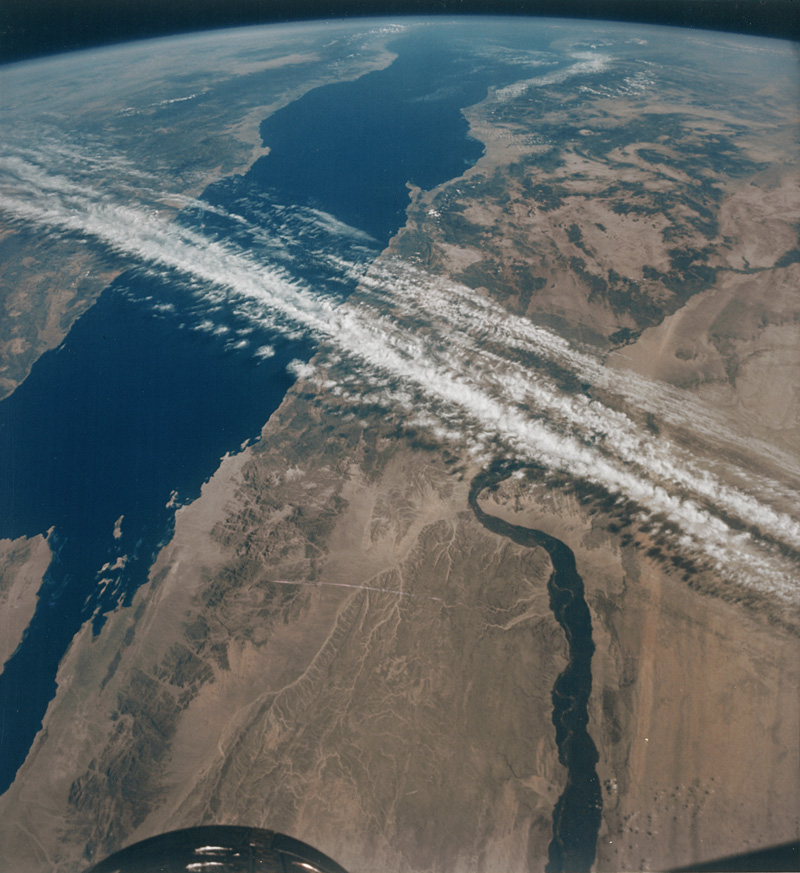 Lot 4192, Auction 126, NASA, Gemini XII: United Arab Republic - Saudi Arabia: Red Sea and Nile Valley