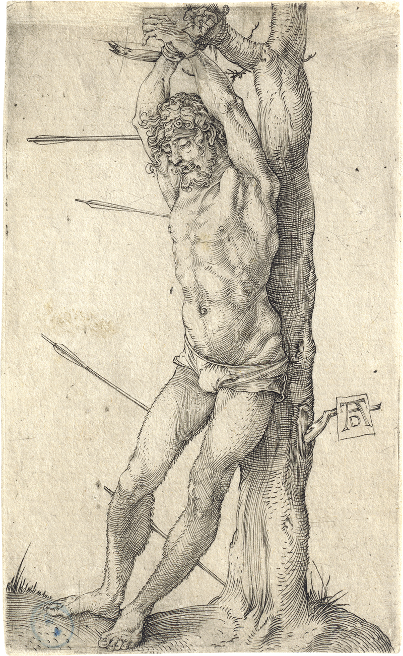 Lot 5080, Auction 126, Dürer, Albrecht, Der hl. Sebastian am Baume