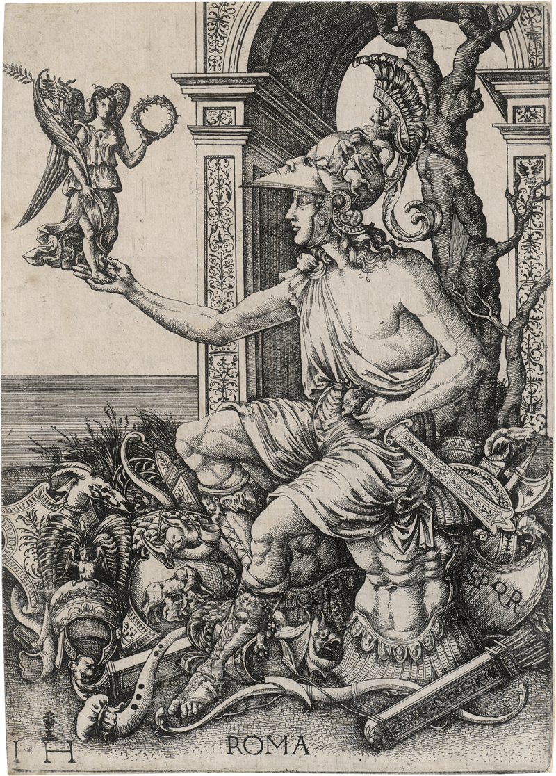 Lot 5147, Auction  126, Hopfer, Hieronymus, Personifikation der siegreichen Stadtgöttin Roma