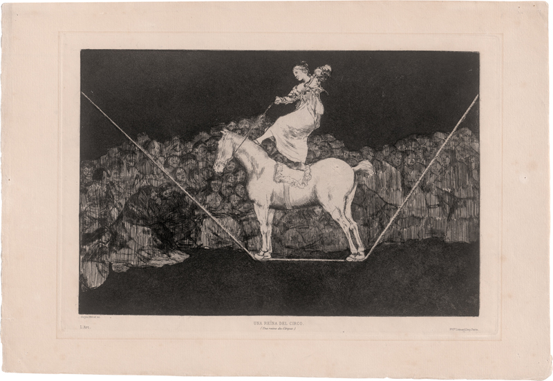 Lot 5296, Auction 126, Goya, Francisco de, Una Reina del Circo (Disparate Puntual)