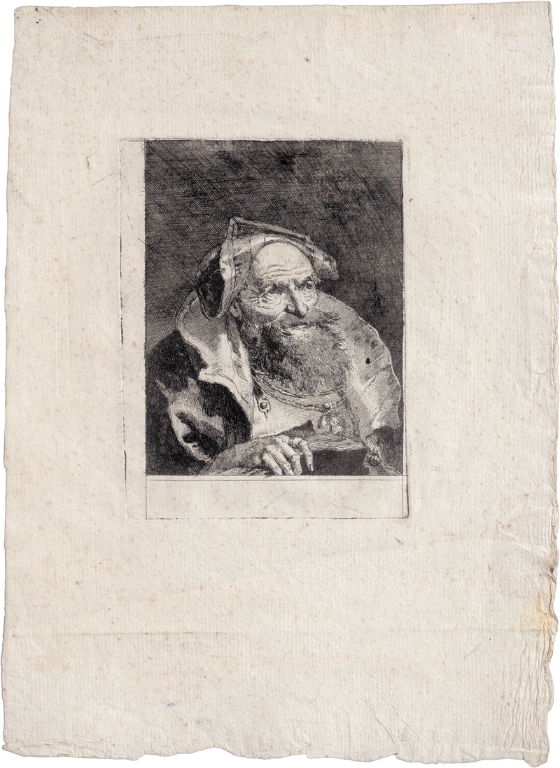 Lot 5335, Auction 126, Tiepolo, Giovanni Domenico, Alter Mann mit Buch