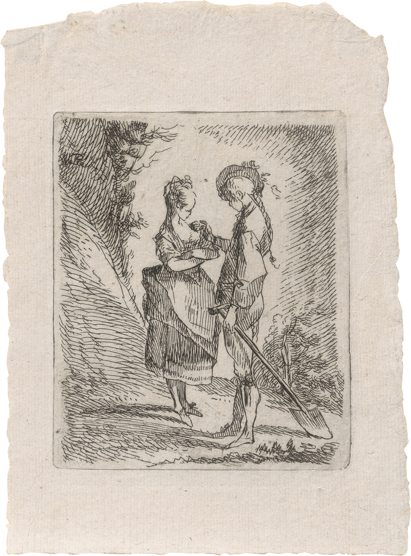 Lot 5341, Auction 126, Welté, Gottlieb, Der Gärtner mit dem Mädchen