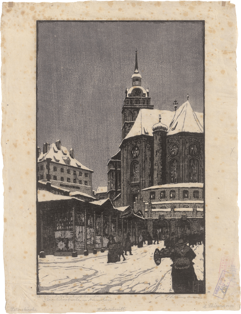 Lot 5467, Auction 126, Thiemann, Carl, Die Peterskirche in München