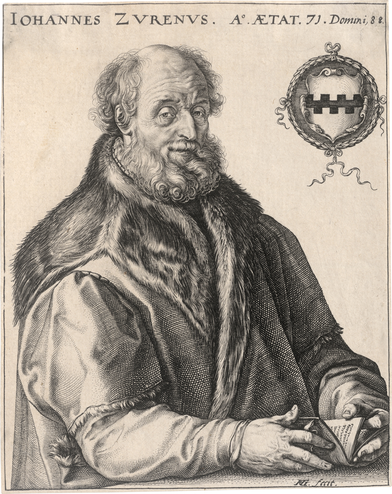 Lot 5557, Auction 126, Goltzius, Hendrick, Bildnis des Graphikers und Verlegers Jan van Zuren