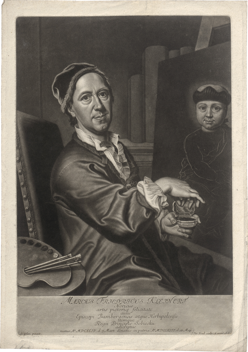 Lot 5592, Auction 126, Haid, Johann Jakob, Bildnis des Malers Marcus Friedrich Kleinert mit Schnupftabakdose
