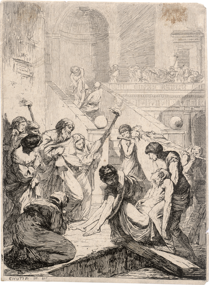 Lot 5599, Auction 126, Hutin, Charles François, Die Grablegung